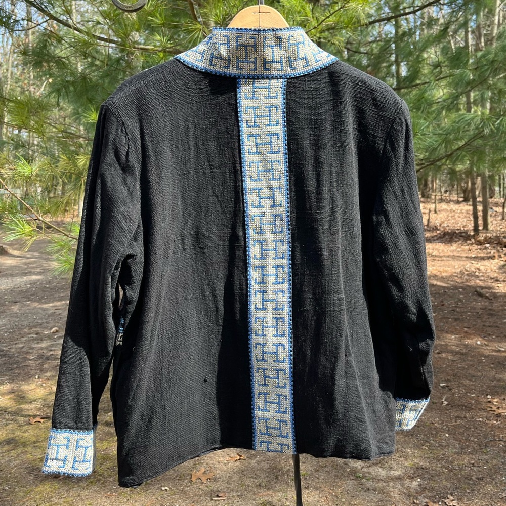 Vintage Handmade Peruvian Tapestry Jacket - image 4